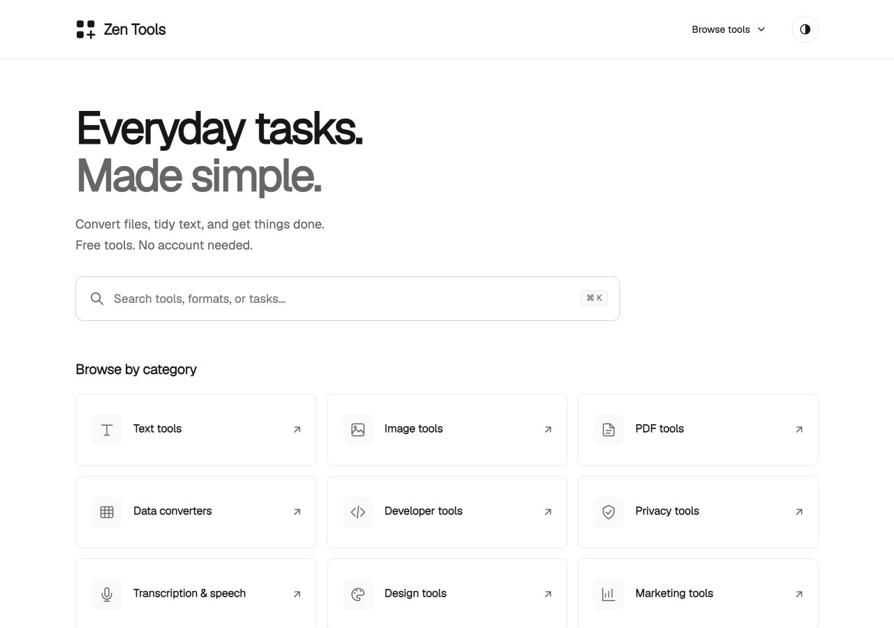 Original homepage preview