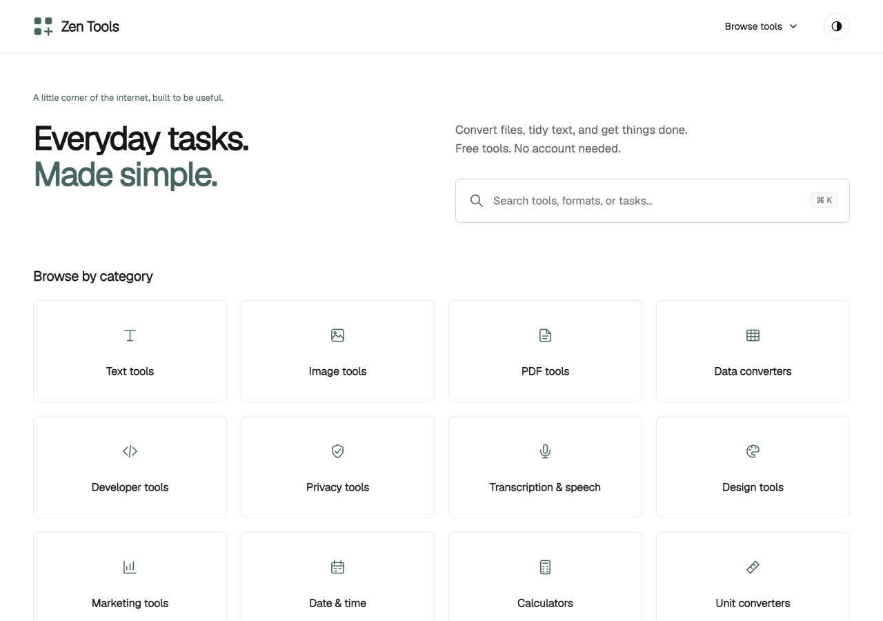 Collection homepage preview