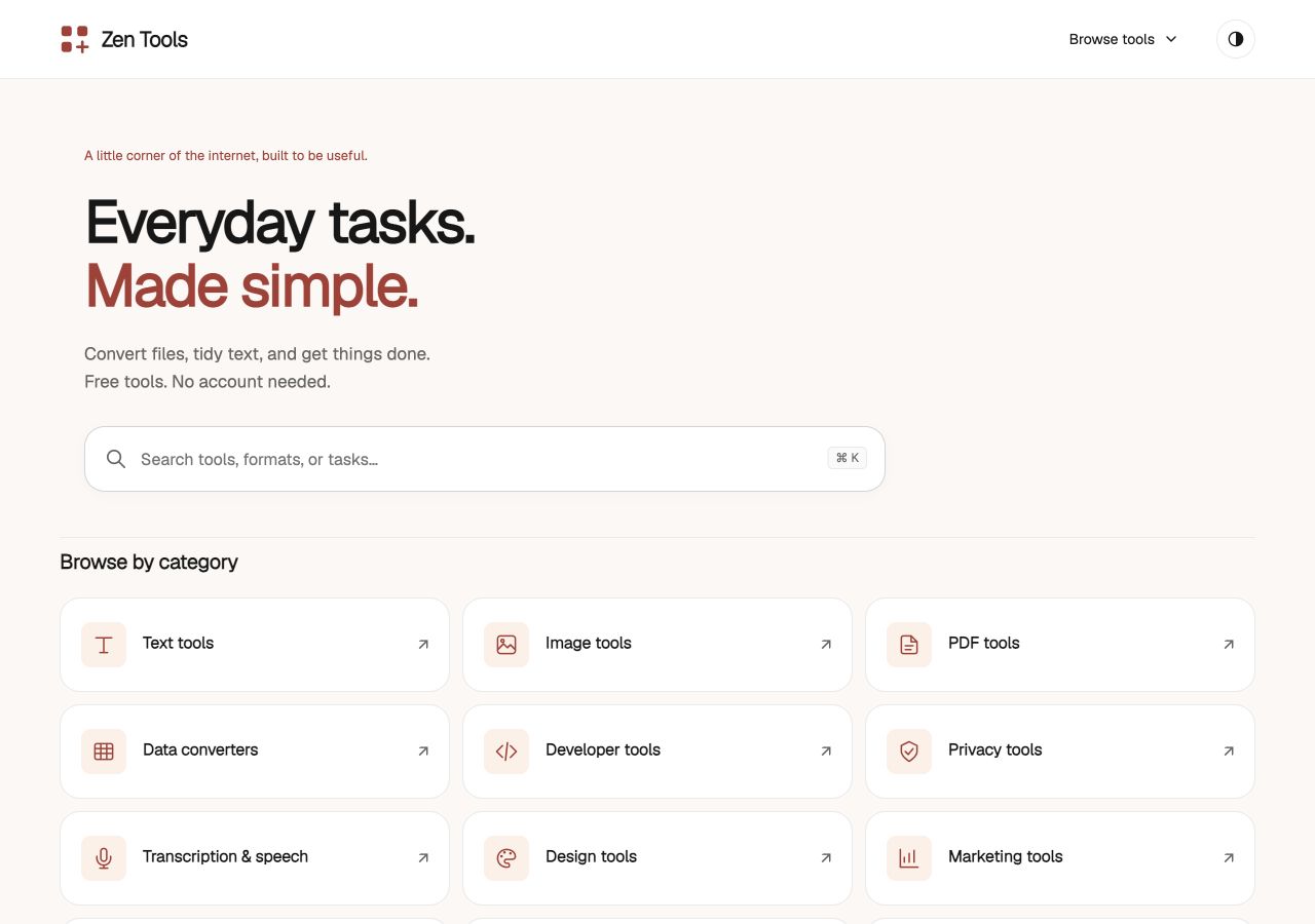 Studio homepage preview