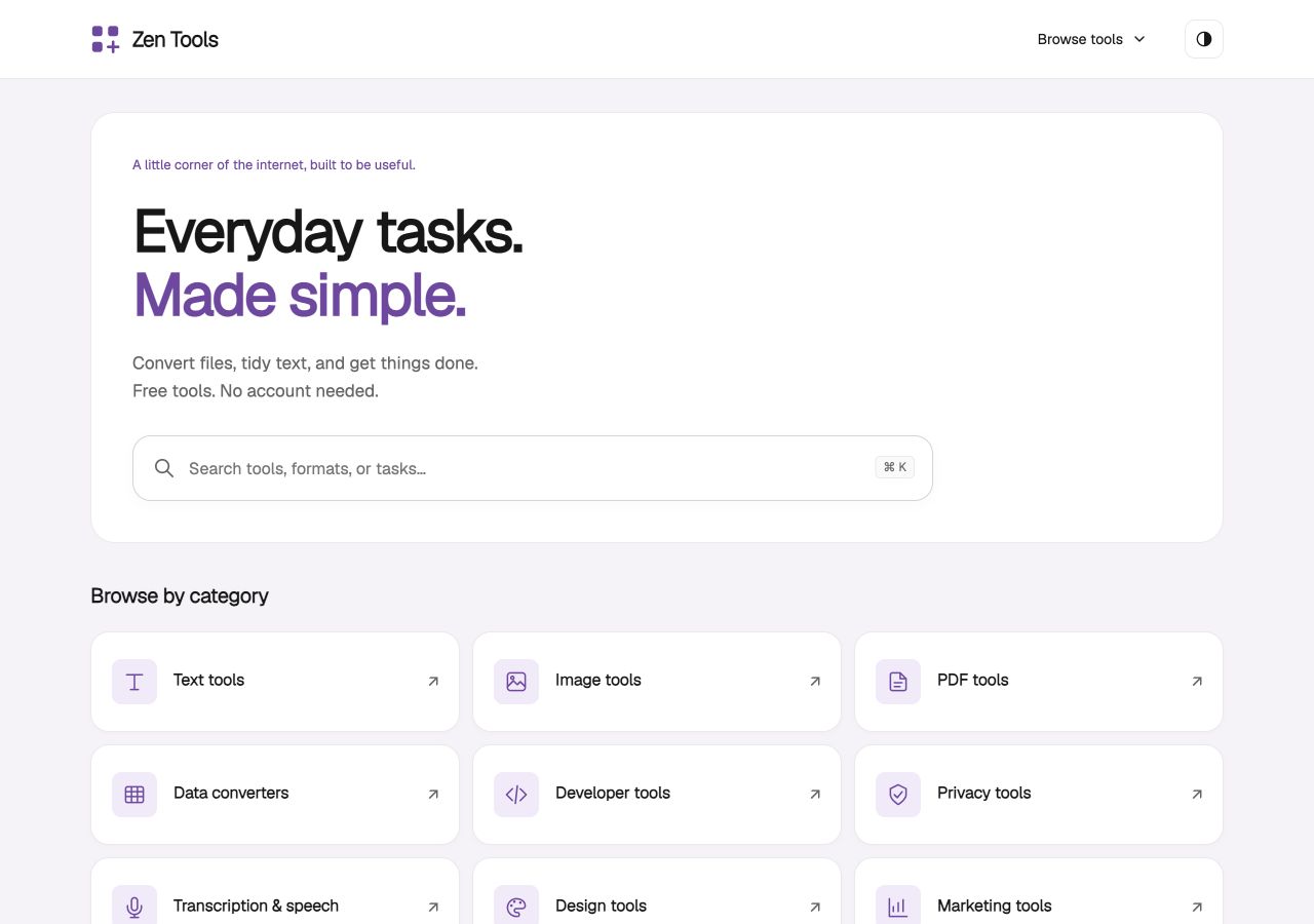 Soft homepage preview
